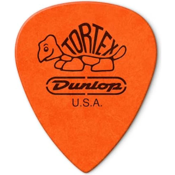 Dunlop Tortex III Riffle 060 Pack, Plektren Set mit 12 Stück, Stärke 0,60, orange – Bild 2