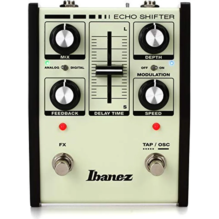 Ibanez ES3 Echo Shifter, Effektpedal für Gitarre & Bass, Analog/Digital Delay mit Reglern für Mix, Feedback, Depth und Speed – Bild 1