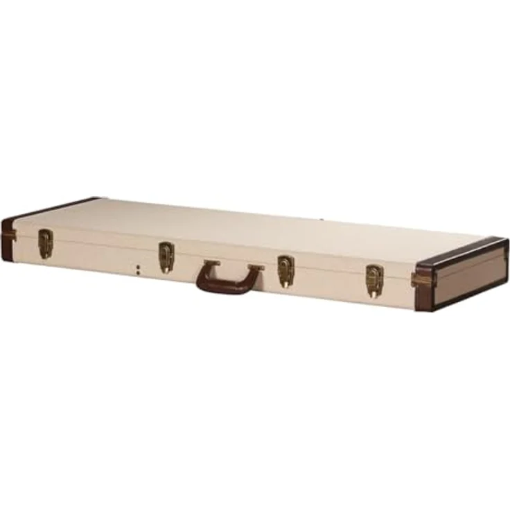 Gator Journeyman Bass Case GW-JM BASS, Koffer für E-Bass mit Sackleinen-Außenmaterial, beige, Innenfutter aus königsblauem Knautschsamt – Bild 5