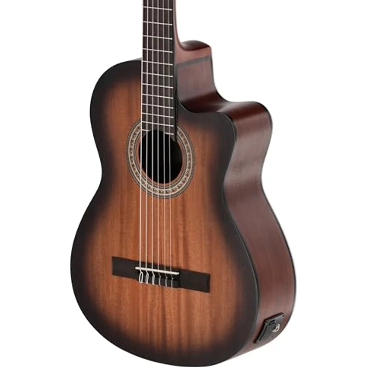Caballero by Manuel Rodriguez Principio CA-MM E, Konzertgitarre mit Cutaway und Tonabnehmer, Naturholz-Finish, 4/4 Größe, Mahagoni massiven Decke – Bild 3