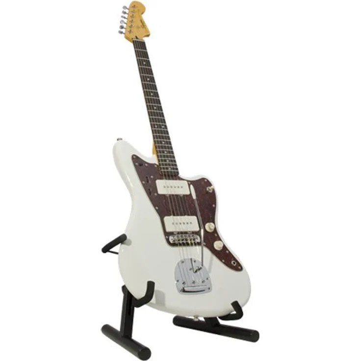 Fender Universal A-Frame Electric Guitar Stand, schwarzer Gitarrenständer mit verstellbaren gepolsterten Armen und faltbarem Design – Bild 4