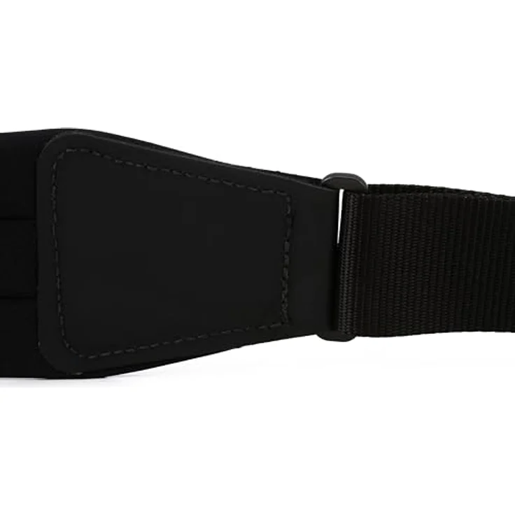 Levys Ultra Comfort Strap 3,25", Gitarrengurt aus Neopren mit gepolstertem Lederendstück, verstellbar von 122 cm bis 140 cm, Schwarz – Bild 6