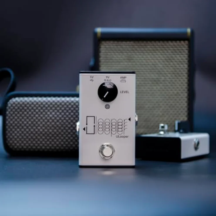 Xsonic ULooper, Looper Effekt Pedal mit 180 Minuten Aufnahmezeit, USB Typ-A und Typ-C Anschluss, Metallgehäuse – Bild 2
