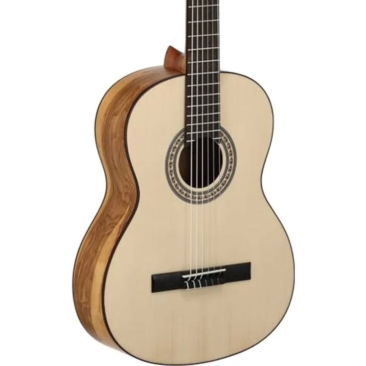 Caballero by Manuel Rodriguez Principio CA-CMO 120, Konzertgitarre 4/4, Boden & Zargen: Olive, Decke: Fichte Massiv, Hals: Okoume mit Carbon, Finish: Seidenmatt, Farbe: Natur – Bild 3