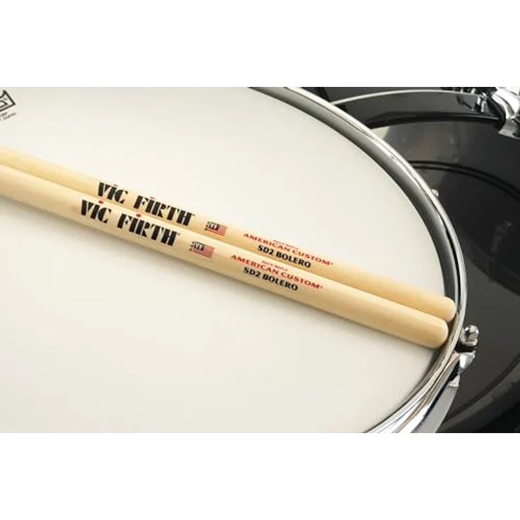 Vic Firth SD2 Bolero Maple, Drumsticks aus amerikanischem Ahorn mit runden Holzköpfen, 400 mm lang, 16,1 mm Durchmesser – Bild 3