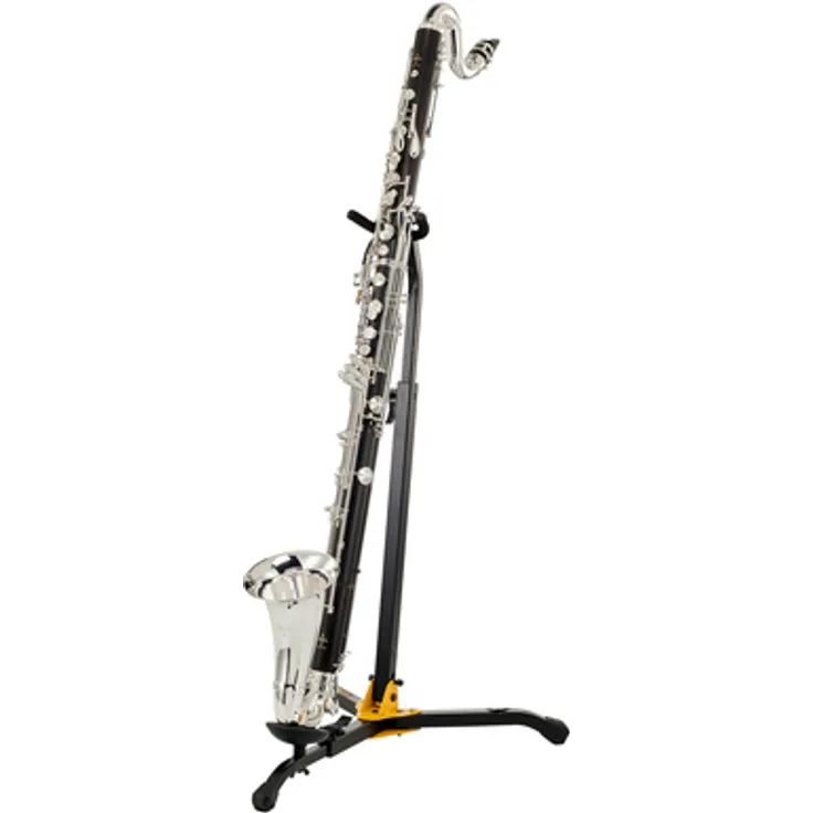 Buffet Crampon Prestige Bassklarinette BC1193-2-0, bis tief C, Boehm-System, ungebeiztes afrikanisches Grenadillholz, versilberte Mechanik, inkl. Mundstück und Etui