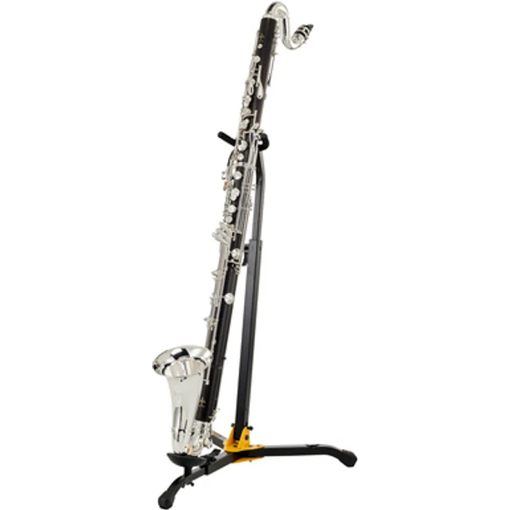 Buffet Crampon Prestige Bassklarinette BC1193-2-0, bis tief C, Boehm-System, ungebeiztes afrikanisches Grenadillholz, versilberte Mechanik, inkl. Mundstück und Etui