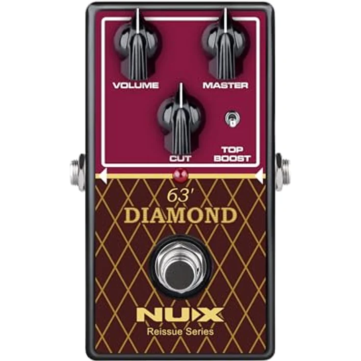 Nux MNU Diamond-63OD, Gitarren-Effektgerät Vorverstärker mit True-Bypass und Top-Boost, kompakt und leicht – Bild 1