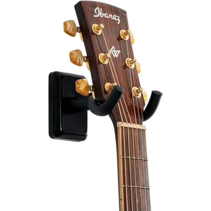 Gator Frameworks GFW-GTR-Hanger Black, Wandmontierte Instrumentenhalterung mit schwarzem Schaumstoffkissen für E-Gitarren, Akustikgitarren und Bässe – Bild 8