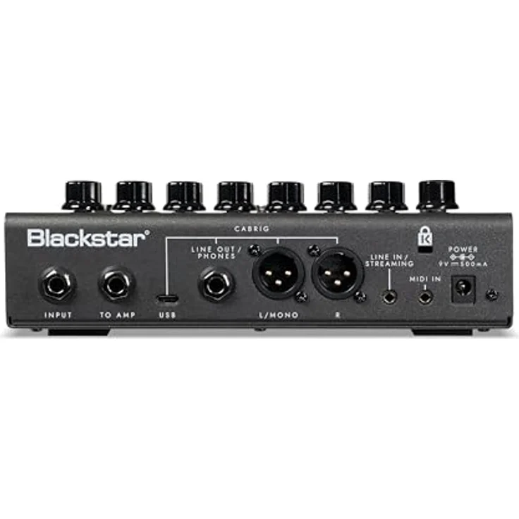 Blackstar IDX:Floor One, Gitarren-Multieffektpedal mit 3 Röhrenemulationen, über 35 Effekten, dynamischem Display, schwarz – Bild 4
