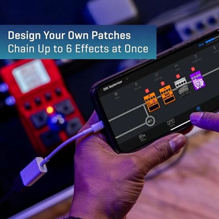 Zoom Multi Stomp MS-60B+, Bass Multieffekt mit über 95 Basseffekten, 11 Verstärker-Modellen, 100 Speicherpatches und verbesserter Analogschaltung – Bild 5