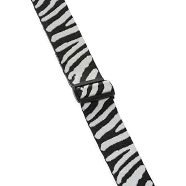 Gewa Guitar Strap Animal Edition Zebra, Gitarrengurt aus Nylon, verstellbar von 89 bis 147 cm, mit speziellen Lederenden und Zebra-Design – Bild 4