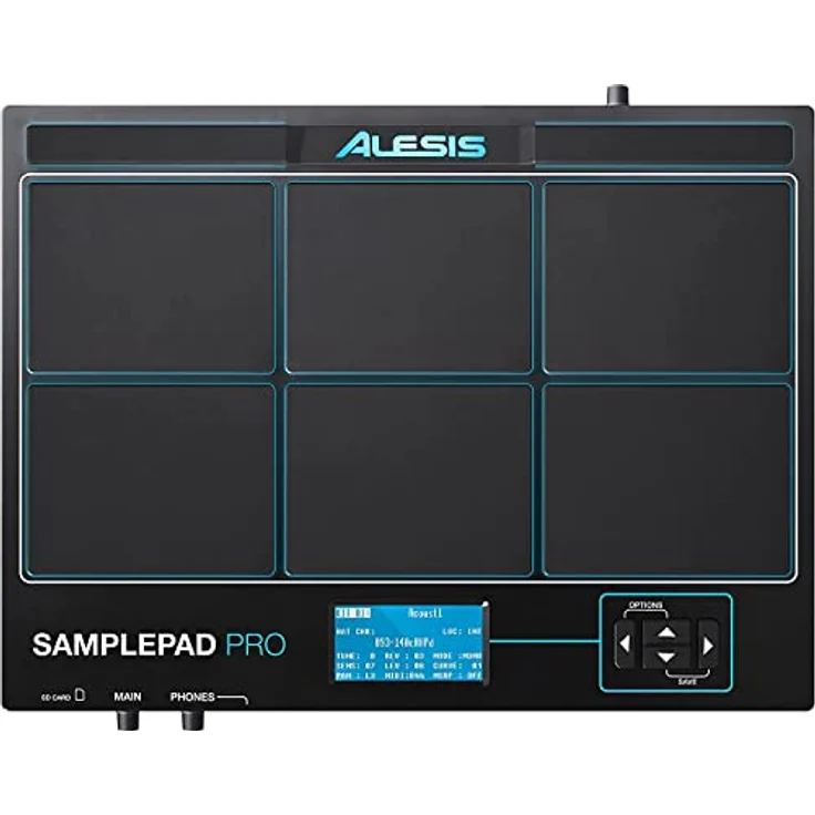 Alesis SamplePad Pro, Percussion- und Sample-Triggering-Instrument mit 8 reaktionsschnellen Pads, LED-Beleuchtung und über 200 integrierten Sounds – Bild 1