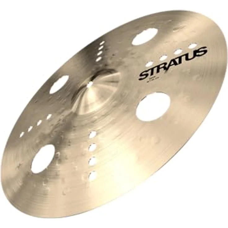 Sabian 18" Stratus Zero, Effektbecken aus B20 Bronze mit O-Zone und Aero Lochung, explosiver Klangcharakter – Bild 5