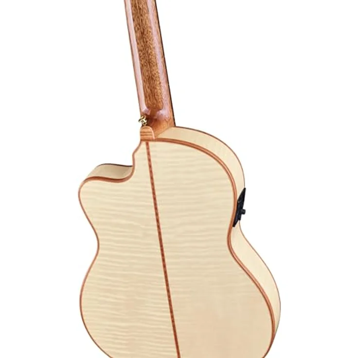 Ortega Bridesuitece, Konzertgitarre mit Cutaway, Tonabnehmer, 4/4 Größe, Natur Hochglanz, inkl. Gig Bag – Bild 7