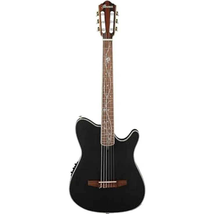 Ibanez Signature Tim Henson TOD10N, Konzertgitarre mit massivem Sitka Fichten-Top, Fishman Sonicore Tonabnehmer, Transparent Black Flat – Bild 1
