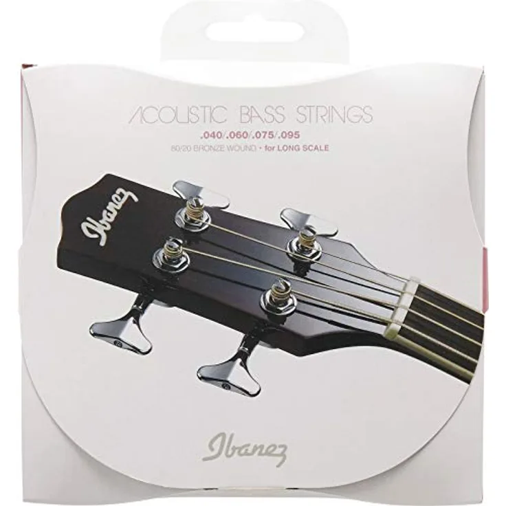 Ibanez IABS4C Acoustic Bass String Set, 4-saitig, Long Scale, 80/20 Bronze Wound, Stärken 040, 060, 075, 095