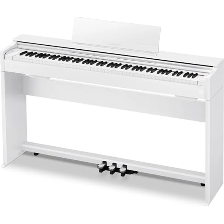 Casio AP-S200 WE, Digitalpiano mit 88 gewichteten Tasten, 19 Sounds, 192-stimmiger Polyphonie, USB-Audio- und Midi-Recording, Farbe: Weiß – Bild 5