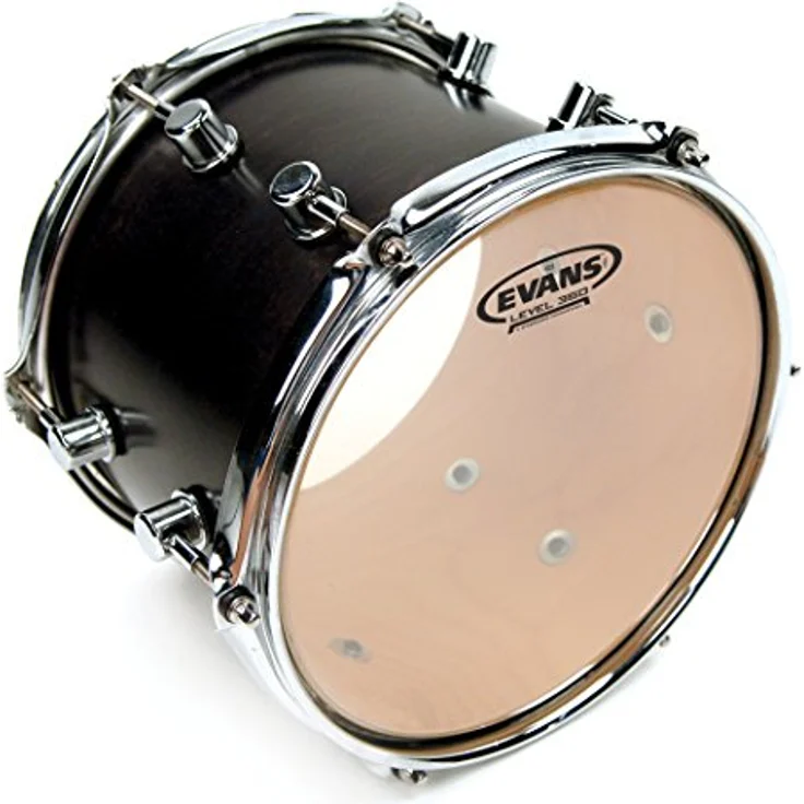Evans 13" G2 Clear Tom, durchsichtiges zweilagiges Schlagzeugfell für lauten offenen Sound und kontrolliertes Sustain – Bild 1