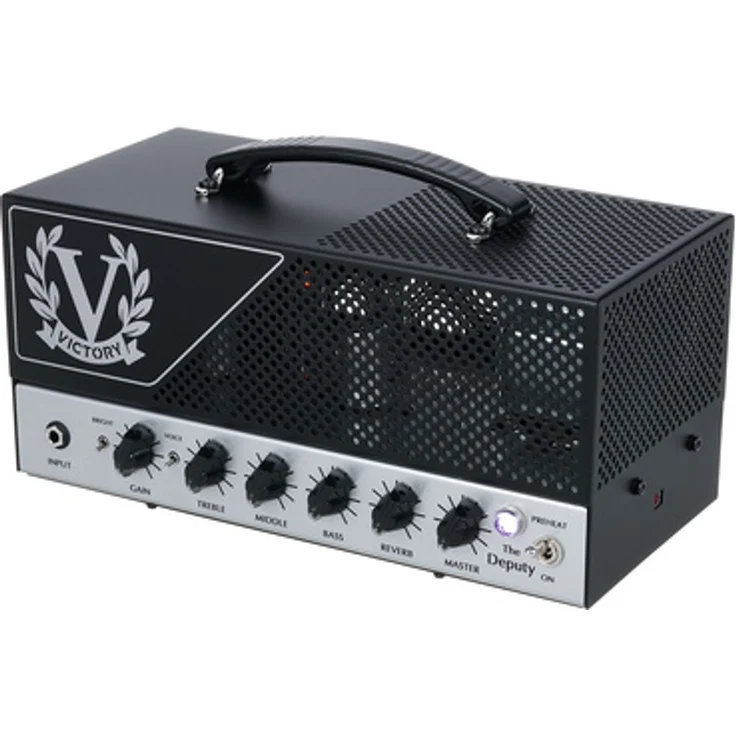Victory Amplifiers The Deputy Lunch Box Head, Röhrenverstärker Topteil für E-Gitarre mit 25 Watt, 3 Kanälen, Reverb und kompakter Bauweise, Handmade in UK