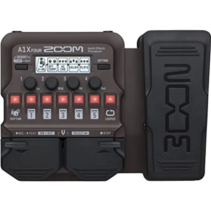 Zoom A1X, Multieffekt für E-Gitarre mit 90 Effekten und Expressionspedal, ideal für akustische Instrumente – Bild 2