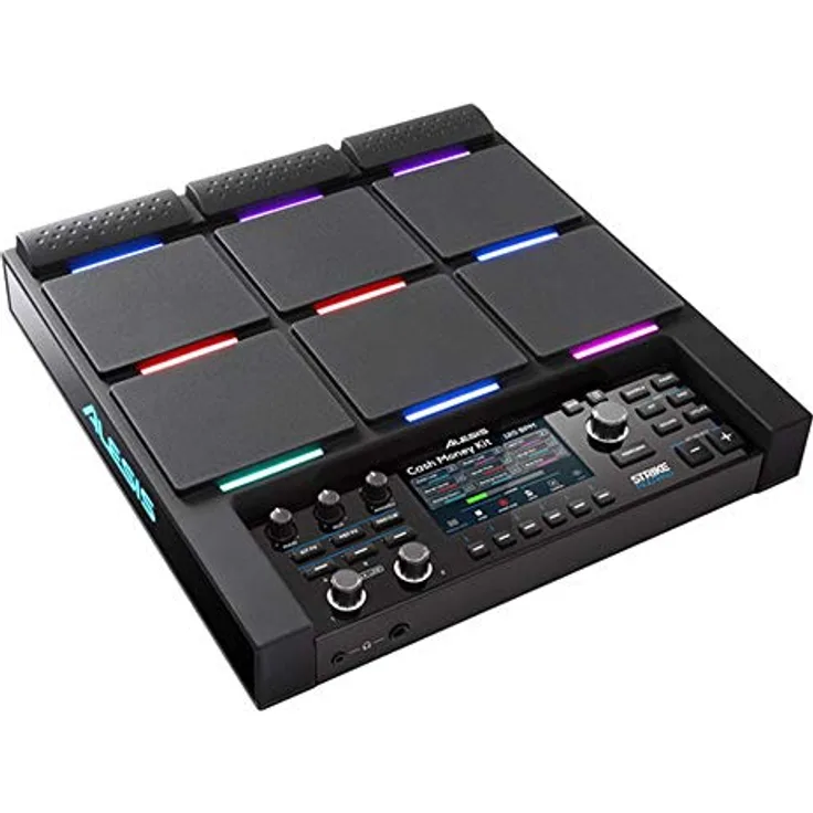 Alesis Strike MultiPad, Percussion Pad mit 9 anschlagdynamischen Pads, 8000+ Sounds, 32GB Speicher, 4,3" Farbdisplay, inklusive Ableton Live Lite Software