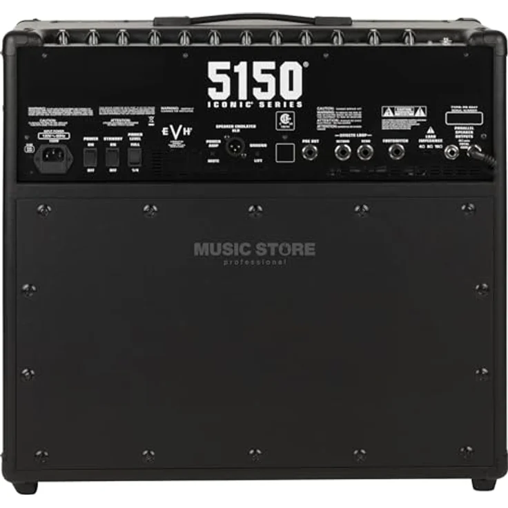 Evh 5150 Iconic 40W 1x12 Combo Verstärker, Röhren E-Gitarren-Combo mit 2 Kanälen, Schwarz – Bild 4