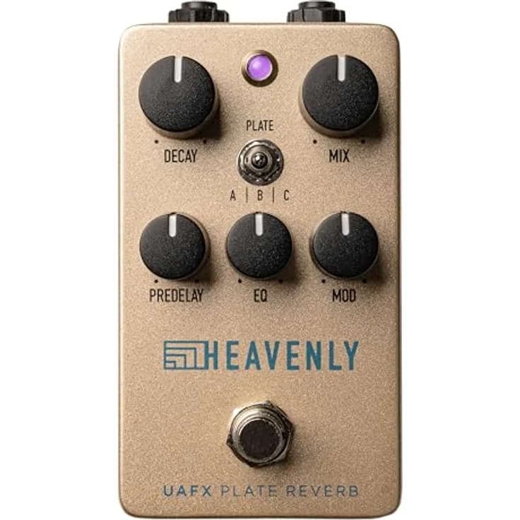 Universal Audio UAFX Heavenly Plate Reverb, Gitarren-Effektpedal mit 3 Vintage Reverb-Emulationen, True Bypass, USB-C für Updates – Bild 1