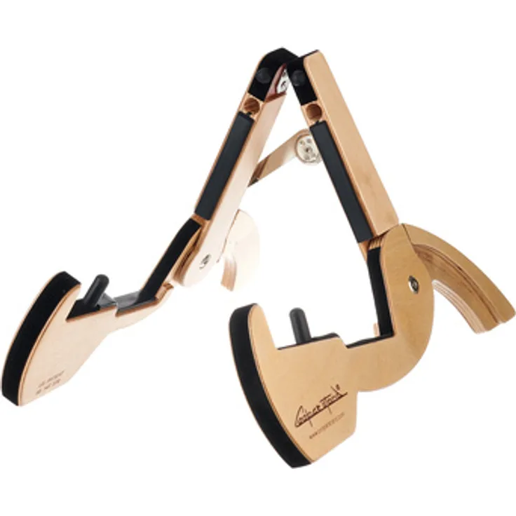 Cooperstand Pro-B Birch Banjo Stand, klappbarer Holzständer für Open Back- und Resonator-Banjos, inkl. Tasche, robustes 13-lagiges Birkensperrholz