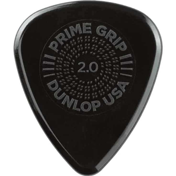 Jim Dunlop Plektrum Delrin 500 Prime Grip, 2,00mm, 12 Stück, Fat Sound und Slick Version, Low-Profile-Griff – Bild 4