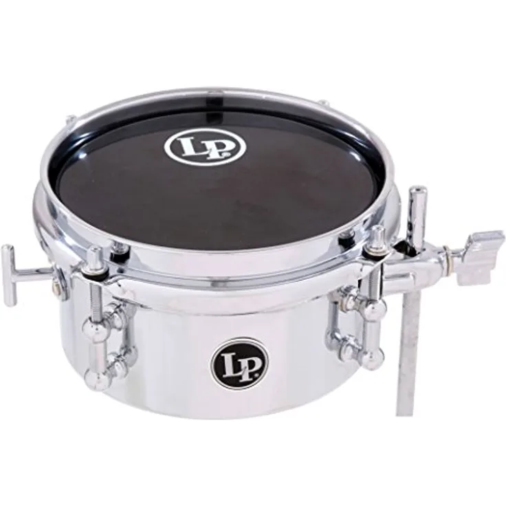 Latin Percussion LP846-SN Micro Snare 6", verchromter Stahlkessel, Quick On/Off Teppich Abhebung
