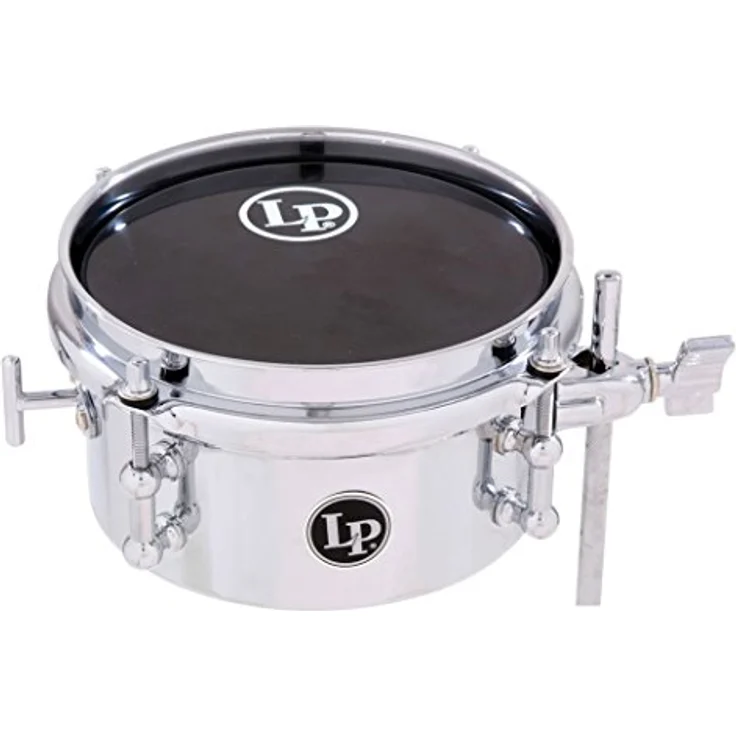 Latin Percussion LP846-SN Micro Snare 6", verchromter Stahlkessel, Quick On/Off Teppich Abhebung