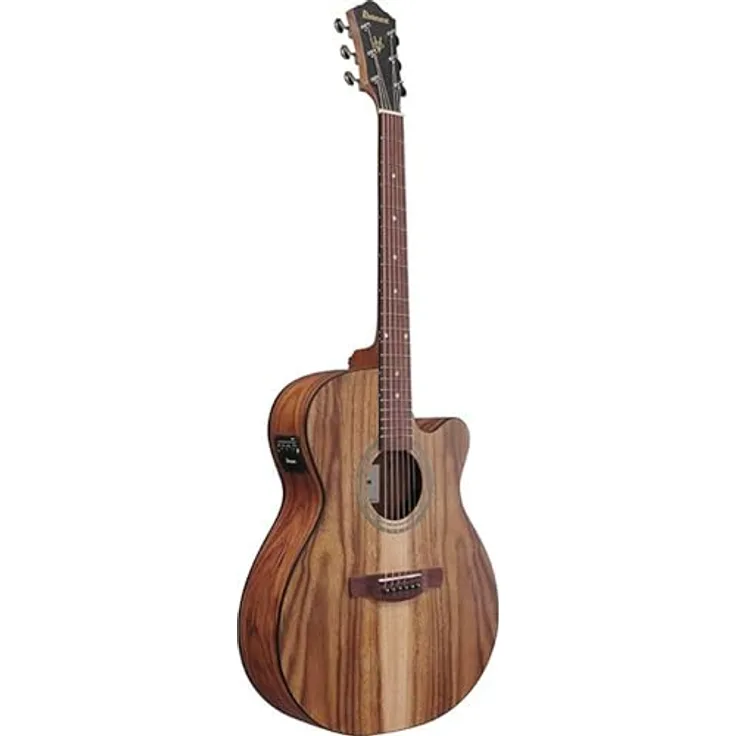 Ibanez V Akustikgitarre 6-String, 000/OM Westerngitarre in Open Pore Brown mit sorgfältiger Verarbeitung