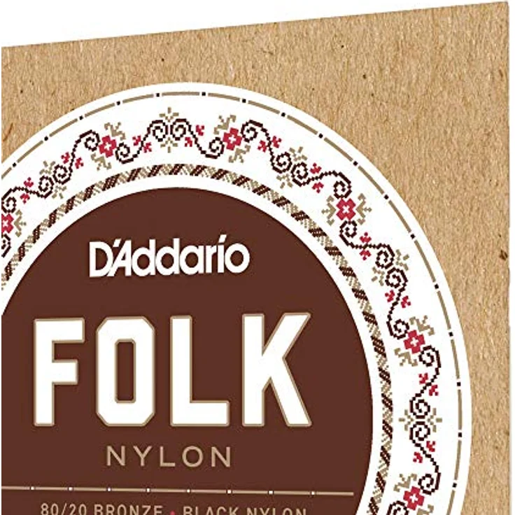 D'Addario EJ34 Folk Nylonsaiten für Konzert- und Akustikgitarre, Ball End, Saitenstärken 0280-0450 – Bild 4