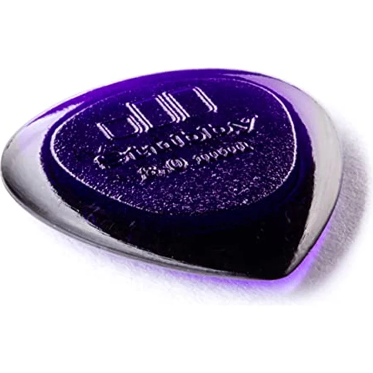 Jim Dunlop Plektrum Stubby Jazz, 3,00 mm, 6 Stück, konturiert für reibungsloses Ablösen, starke Grifffläche aus Lexan – Bild 3
