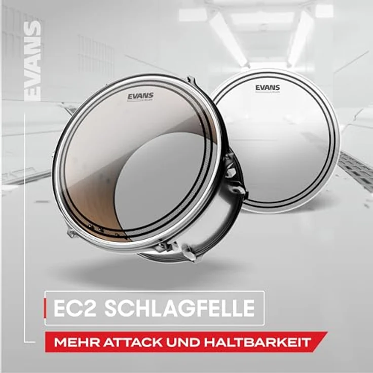 Evans EC Snare 10", B10ECSRD, Reverse Dot Snare Batter, hochwertiges Schlagzeugfell – Bild 2