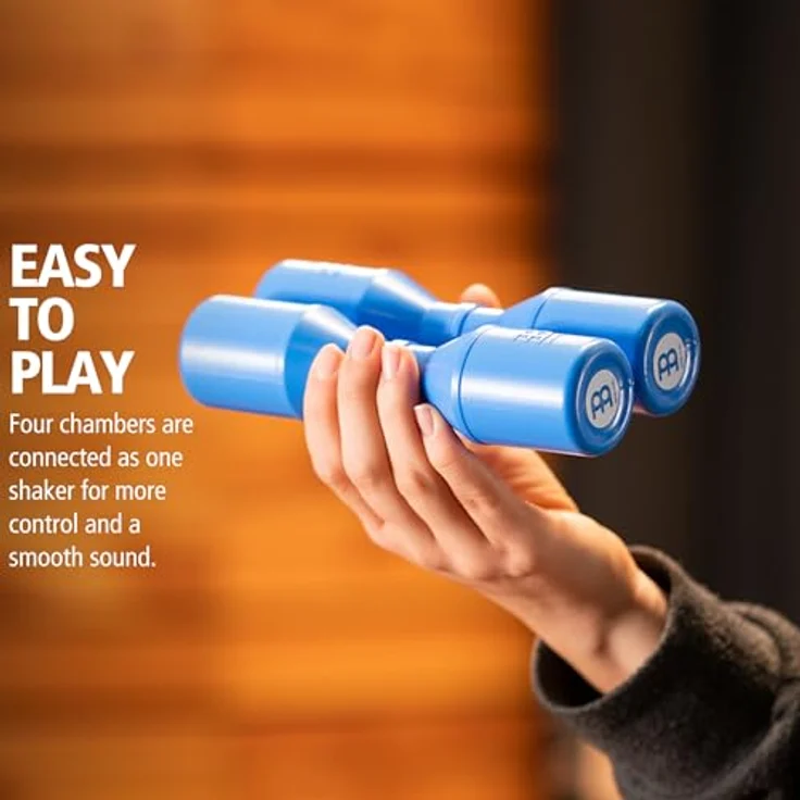 Meinl SH4GB Luis Conte Shaker, Doppel Shaker in Glacier Blue, Kunststoff mit Signatur von Luis Conte – Bild 3