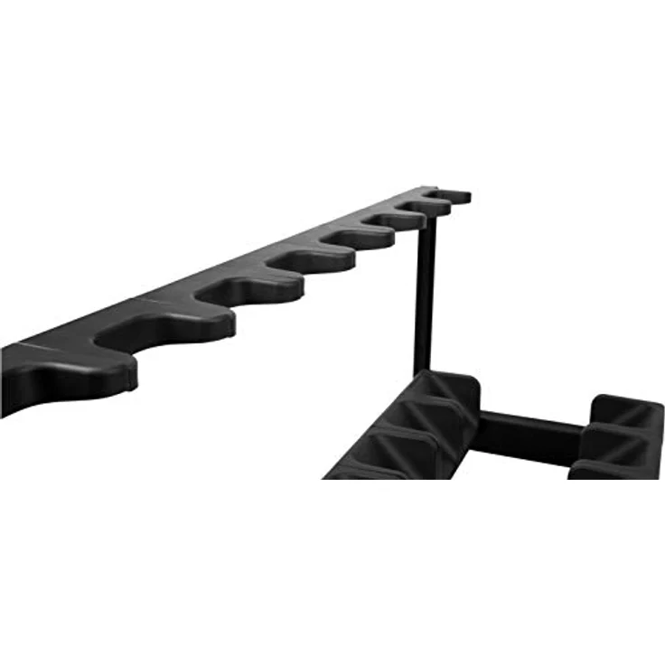 Rockstand RS 20867 9 E-Guitar Stand, Mehrfach-Gitarrenständer für bis zu 9 E-Gitarren/Bässe, schwarz mit anthrazitfarbenen Softpads, klappbar, Maße 1165 x 685 x 400 mm – Bild 9