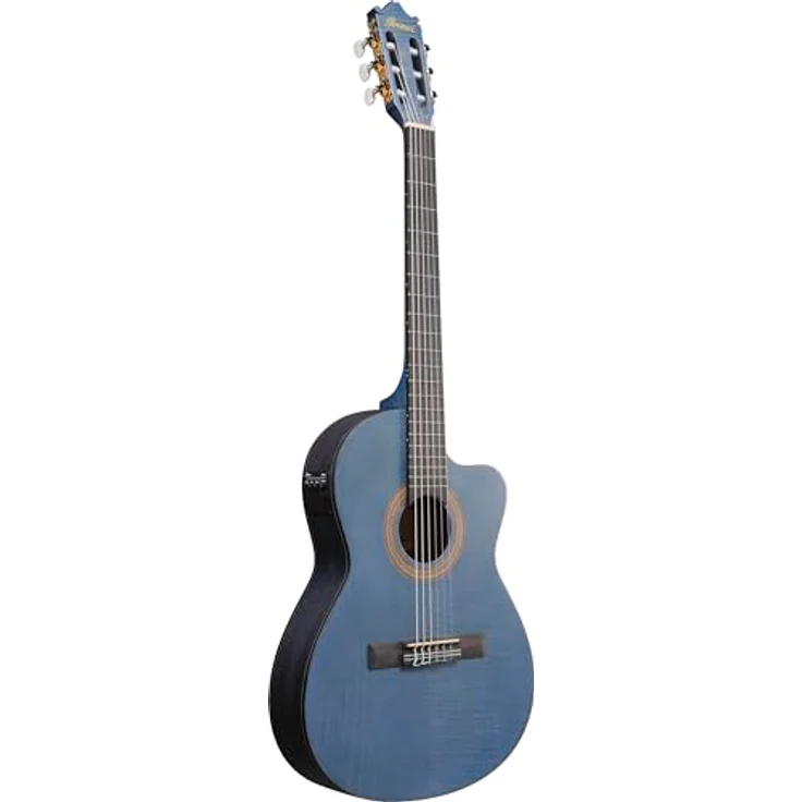 Ibanez GA5FMTCE-OB, Konzertgitarre mit Sapele Korpus und geflammter Ahorn-Decke, Open Pore Blueberry, Cutaway, AEQ-2T Preamp mit Stimmgerät – Bild 3