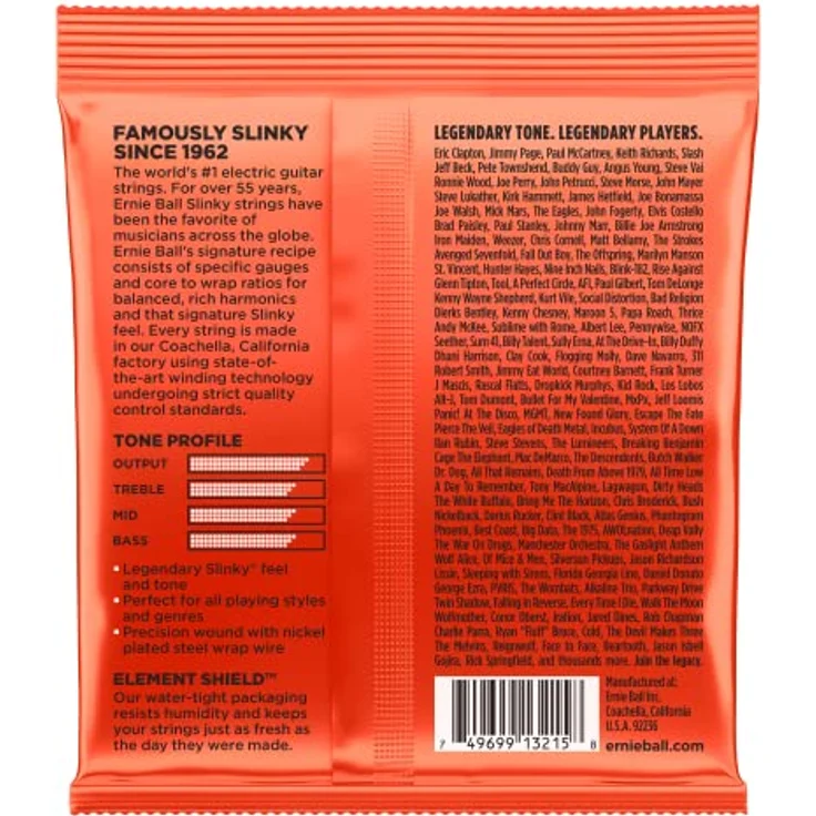 Ernie Ball 3215, Gitarrensaiten Set aus 3 Sätzen, Skinny Top Heavy Bottom, vernickelter Stahl, Stärke 010-052, made in USA – Bild 2