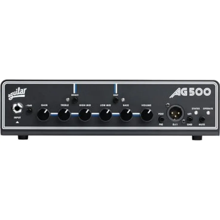 Aguilar AG 500 V2 Bass Head, 500 Watt Class D mit USB-C Schnittstelle und umfassendem EQ-Bereich