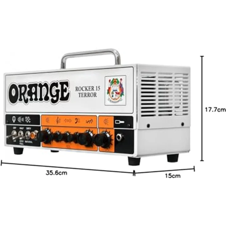 Orange Rocker 15 Terror, E-Gitarren-Röhren-Topteil mit 15 Watt RMS, 2 Kanälen und umschaltbarer Leistung – Bild 9