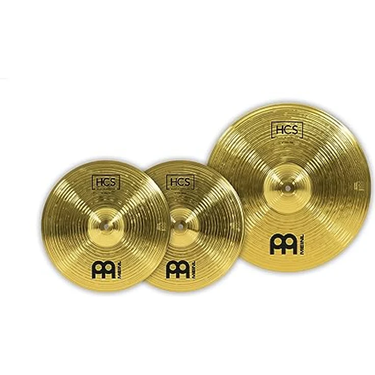 Meinl Cymbals Beckenset HCS Basic, 14 Zoll Hihat & 18 Zoll Crash-Ride, Messing mit traditionellem Finish – Bild 3