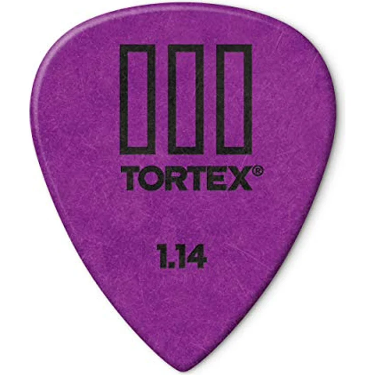Dunlop Tortex III Riffle Plektrum, Players Pack mit 12 Stück, Stärke 1.14, purple – Bild 2