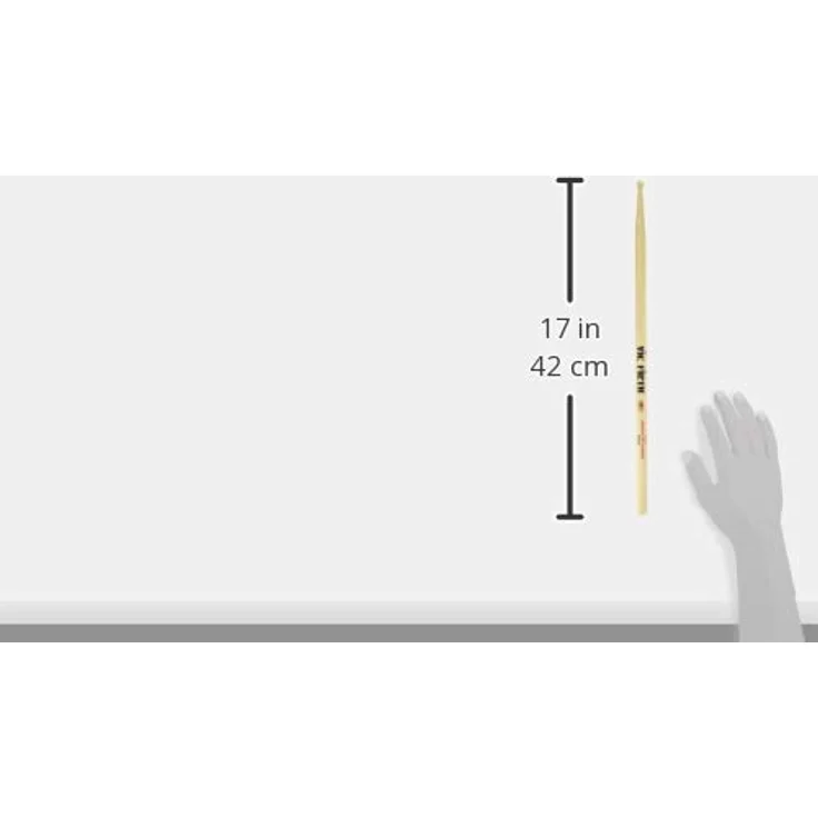 Vic Firth AS5A Drumsticks, American Sound Serie aus American Hickory mit runden Stockkopf, L=406mm, O=14,4mm – Bild 5