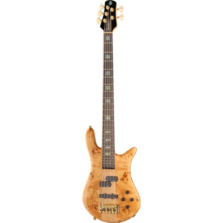 Spector Euro 5 CST Natural Gloss, 5-Saiter E-Bass mit aktivem EMG P/J Pickup-Set, Natur, glänzend