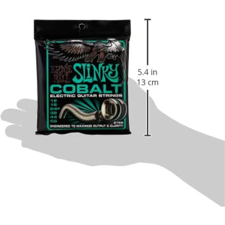 Ernie Ball Not Even Slinky Cobalt E-Gitarrensaiten, Stärke 12–56, hohe Leistung durch Cobalt-Legierung und erweiterter Dynamikbereich – Bild 2