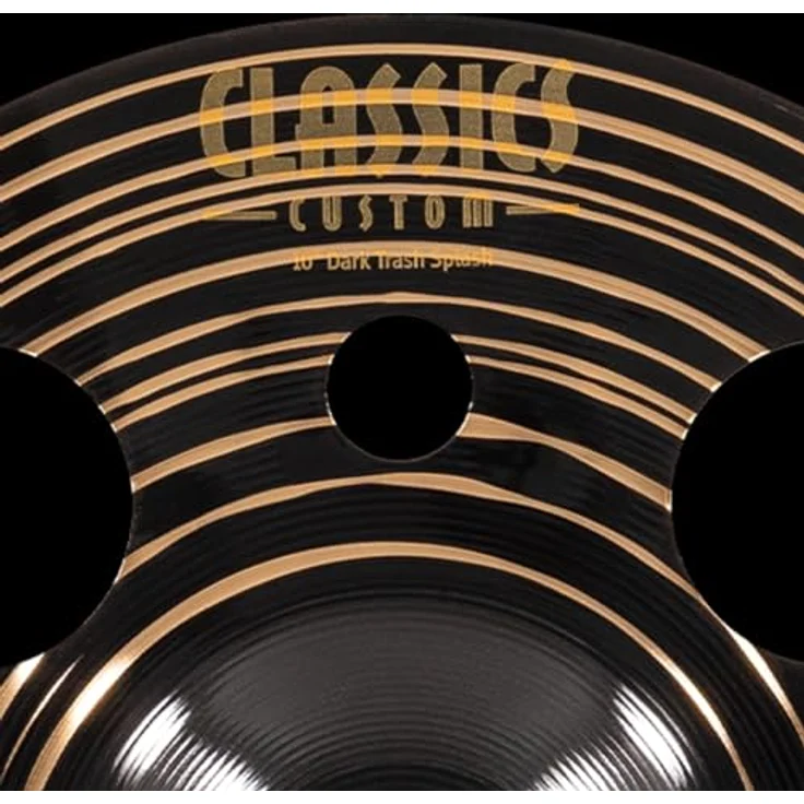 Meinl 10" Classics Custom Dark Trash Splash, explosives Schlagzeugbecken aus B12 Bronze, Natural Finish – Bild 6