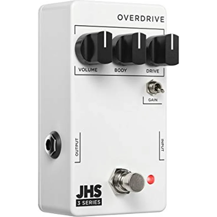 JHS Pedals 3 Series Overdrive, Overdrive Effektpedal mit True Bypass und Gain-Schalter, schwarz – Bild 2