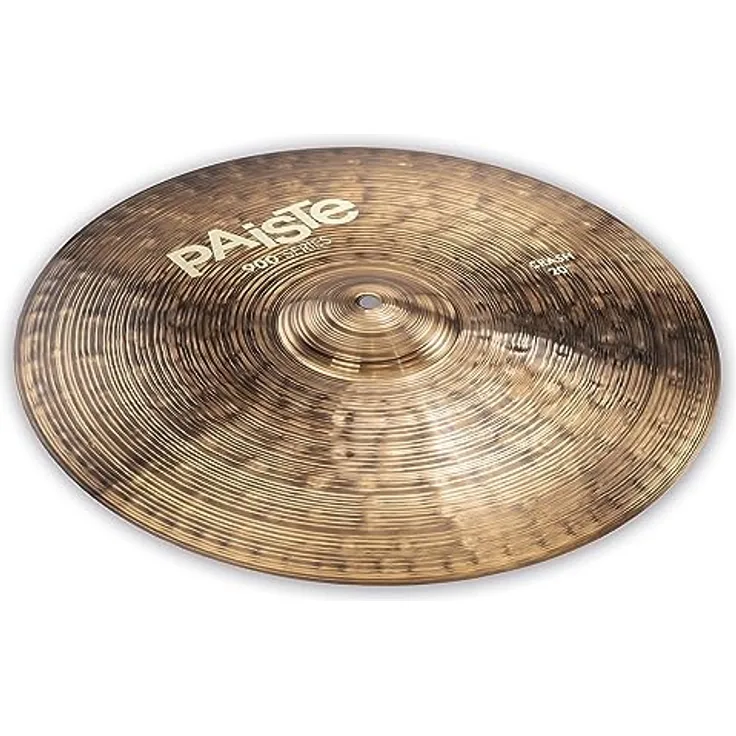 Paiste 20" 900 Series Crash, B8 Bronze Schlagzeugbecken mit vollem Sound und dunklem Finish